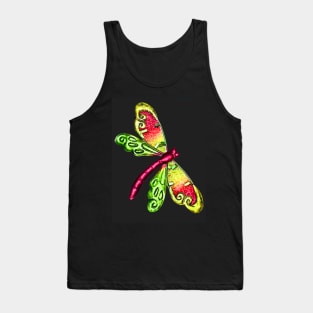 Colorful Dragonfly Tank Top